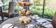 Afternoon Tea at The Greenhouse Restaurant at Castle Green Hotel in Kendal, Cumbria