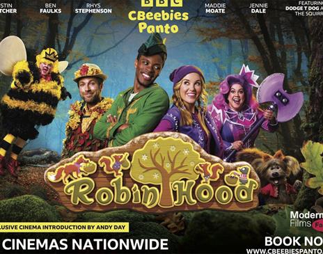 Poster for Cbeebies Christmas Panto at Zeffirellis in Ambleside, Lake District