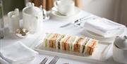 Selection of sandwiches available at Afternoon Tea at Cedar Manor in Windermere, Lake District