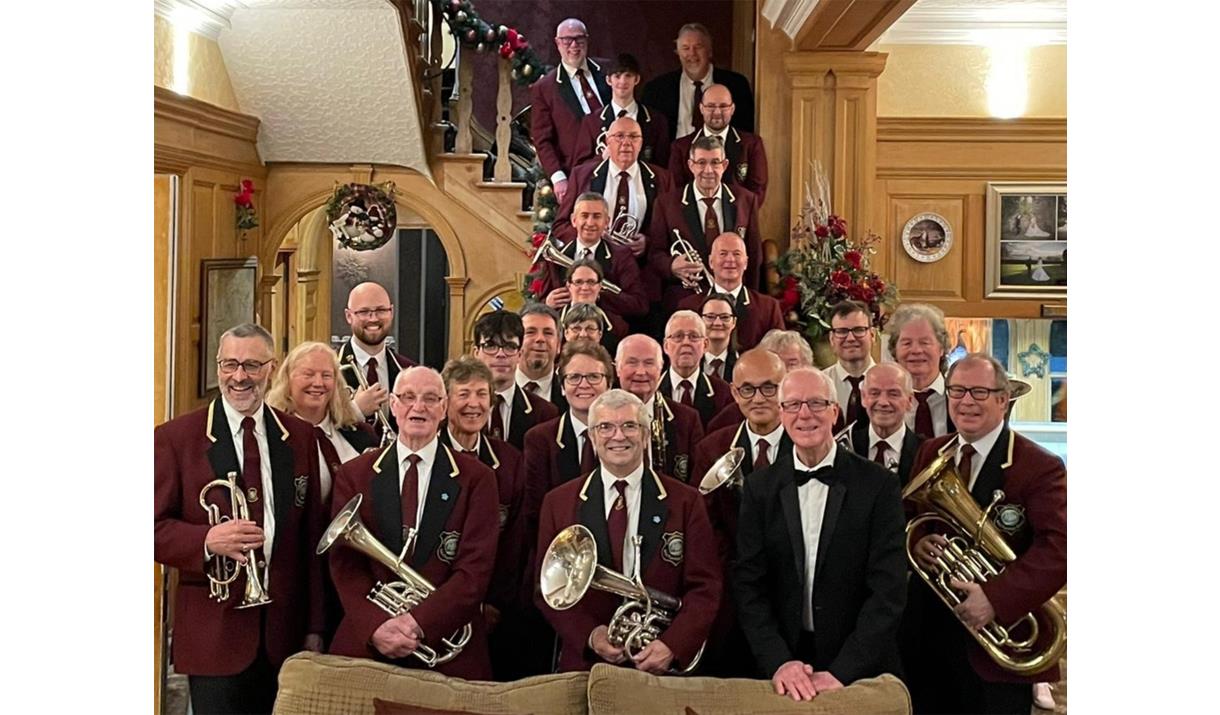 Photo of the Cockermouth Mechanics Brass Band in the Lake District, Cumbria