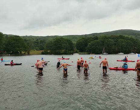 BLDSA Coniston Swims in Coniston Water in the Lake District, Cumbria