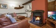 Lounge at The Coppermines Mountain Cottages in Coniston, Lake District