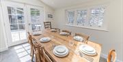 Dining Table at Thwaite Cottage in Coniston, Lake District