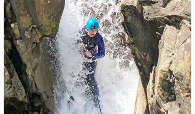 Visitor Canyoning with Crags Adventures in the Lake District, Cumbria