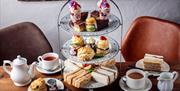 Afternoon Tea Spread at Crooklands Hotel in Milnthorpe, Cumbria