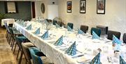 Function Room Set Up for an Event at Crooklands Hotel in Milnthorpe, Cumbria