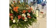 Wedding Flowers and Table Decor at Crooklands Hotel in Milnthorpe, Cumbria