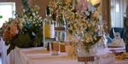 Table Decor for a Wedding at Crooklands Hotel in Milnthorpe, Cumbria
