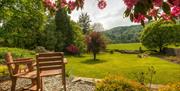 Outdoor Seating and Views at Crow How Country Guest House in Ambleside, Lake District
