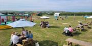 Outdoor Dining at Cumbrian Cow Maize Maze in Ulverston, Cumbria