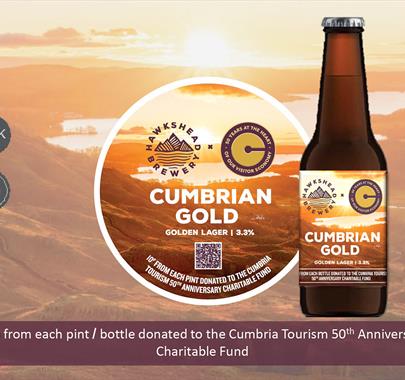 Cumbrian Gold - A lager celebrating 50 years of Cumbria Tourism