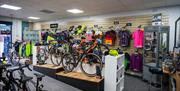 Interior of Cyclewise in Cockermouth, Cumbria