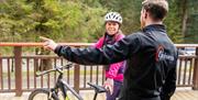 Guides at Cyclewise in Whinlatter Forest in the Lake District, Cumbria