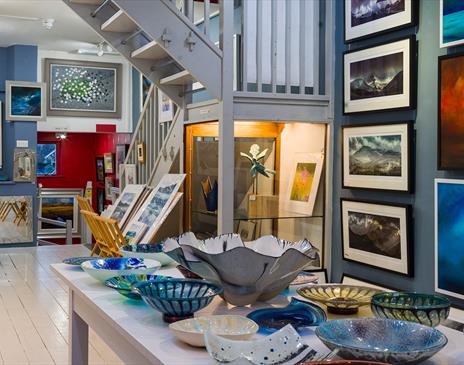 Exhibition Space at Northern Lights Gallery in Keswick, Lake District