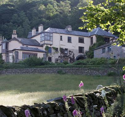 Exterior and Grounds at Brantwood, Home of John Ruskin in Coniston, Lake District
