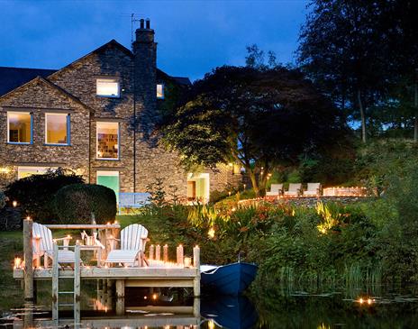 Lake House and Pier at The Gilpin Hotel & Lake House in Windermere, Lake District