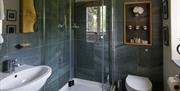 Shower Room at Stone Cottage in Patterdale, Lake District