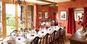 Dining Room at Blencowe Hall near Greystoke, Cumbria