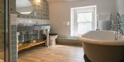 Ensuite Bathroom at The Horse and Farrier Inn in Threlkeld, Lake District