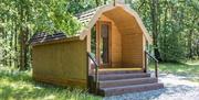Exterior of Camping Pods at Coniston Park Coppice in Coniston, Lake District
