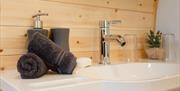 Bathroom Sink at Universally Accessible Glamping Pods at Troutbeck Head in Troutbeck, Lake District