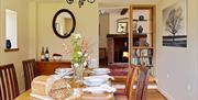 Dining Room at Elk Cottage in Glassonby, Cumbria