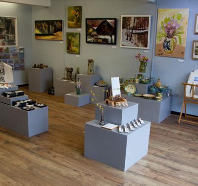 Gallery Space at EVAN Gallery and Studios in Penrith, Cumbria