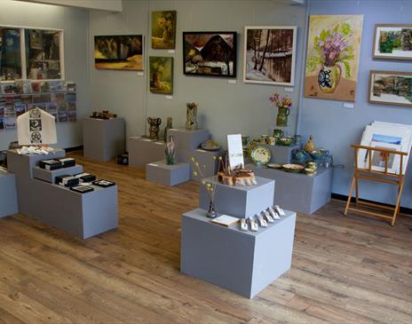 Gallery Space at EVAN Gallery and Studios in Penrith, Cumbria