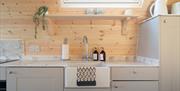 Kitchen Space at Eden Heights Glamping in Appleby-in-Westmorland, Cumbria