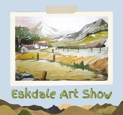 Flyer for Eskdale Art Show in Longrigg, Cumbria