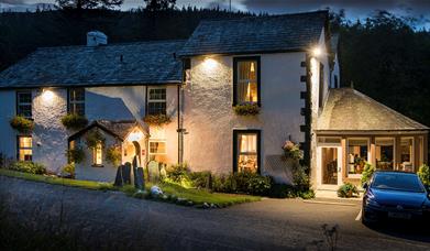 Nighttime Exterior at The Cottage in the Wood near Braithwaite, Lake District