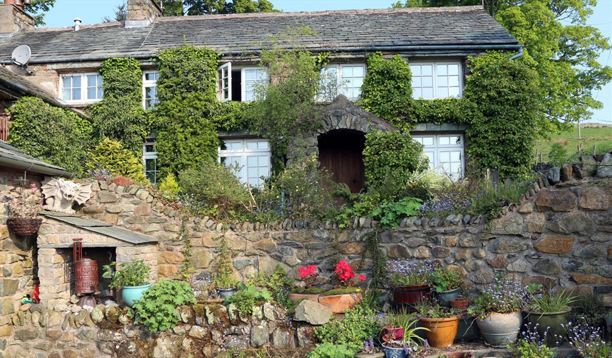 Exterior and front garden at Crookwath Cottage in Dockray, Lake District