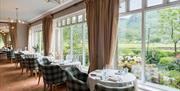 Dining with Garden Views at Borrowdale Gates Hotel in Grange-in-Borrowdale, Lake District