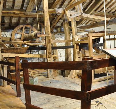 Inside the historic Eskdale Mill in Boot, Lake District