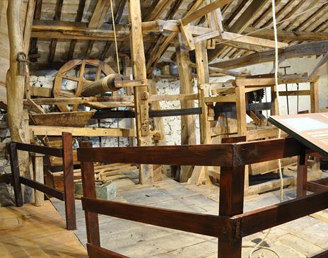 Inside the historic Eskdale Mill in Boot, Lake District