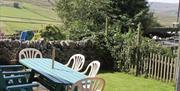 Outdoor Space at Isaacs Byre Holiday Cottage near Alston, Cumbria