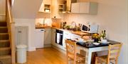 Self catered kitchen and dining space at Mouse House at Rowling End in Keswick, Lake District