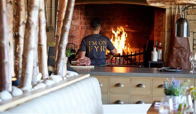 Open Fire Cooking at FYR Grill at North Lakes Hotel & Spa in Penrith, Cumbria