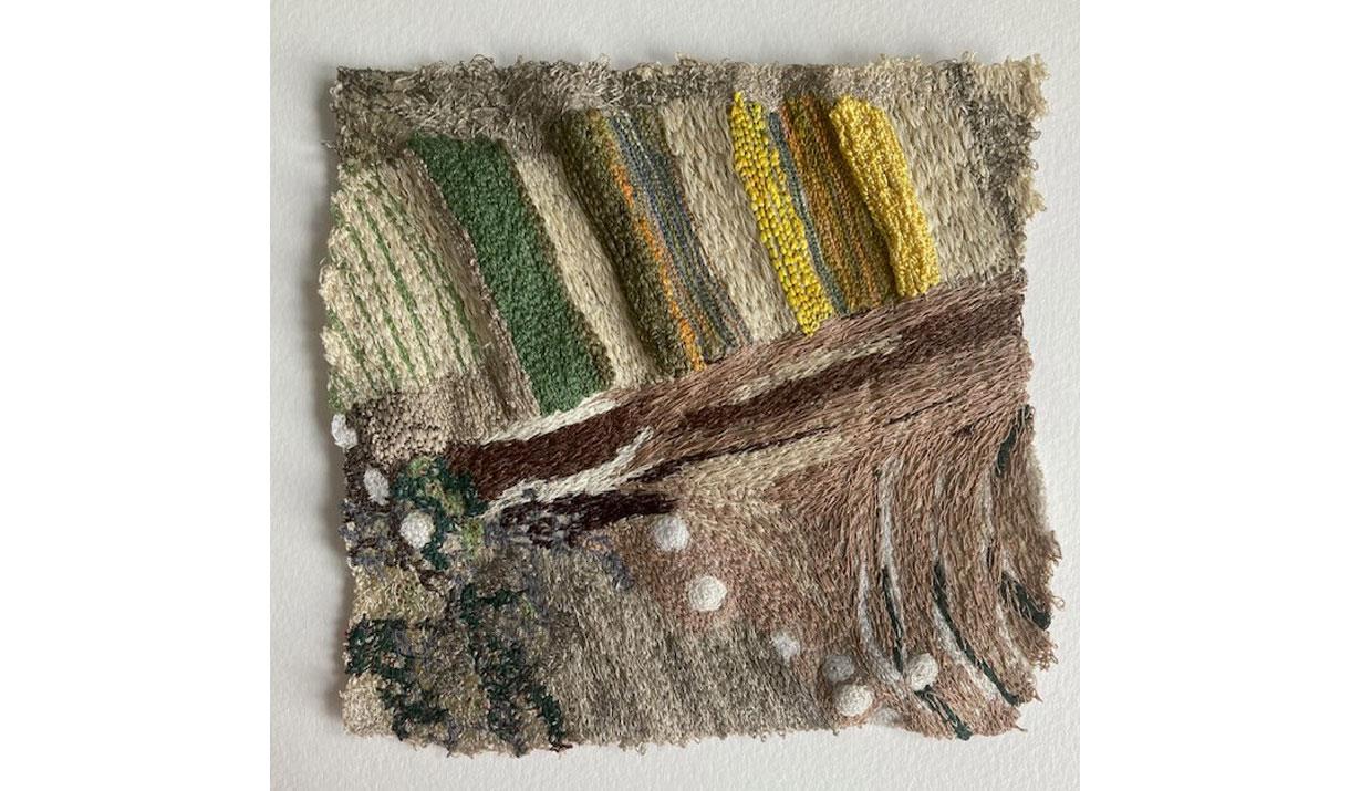 Textile Artwork from the "The Space We Fill" Exhibition at Farfield Mill in Sedbergh, Cumbria