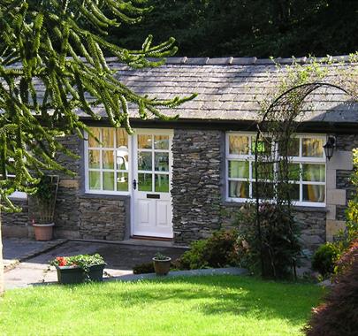 Exterior of The Farriers Cottage at Abbey Coach House Cottages in Windermere, Lake District