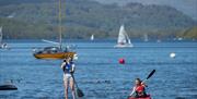 Paddleboarding and Sailing at Fell Foot in Newby Bridge, Lake District
