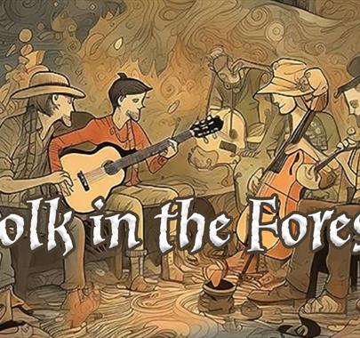 Poster for Folk in the Forest in Whinlatter Forest in the Lake District, Cumbria