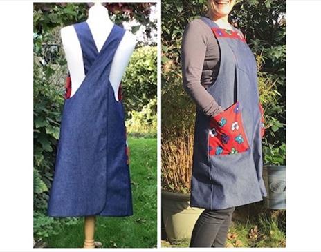 French Apron from a Workshop at Quirky Workshops in Greystoke, Cumbria