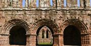 Arches and Exterior at Furness Abbey in Barrow-in-Furness, Cumbria