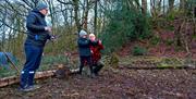A Family Learning Archery with Green Man Survival in Newby Bridge, Lake District