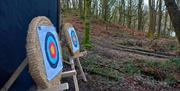 Archery Targets with Green Man Survival in Newby Bridge, Lake District