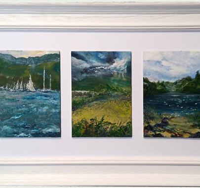 Artwork by Annie Stride on Display at the Home and Away Exhibition at Gallery North West in Brampton, Cumbria