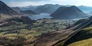 Crummock Water and Surrounding Landscape, Seen from Above on Tours with GeoCultura