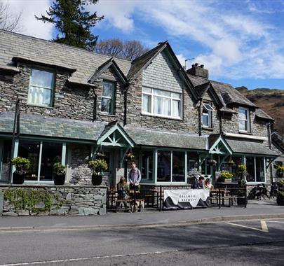 Exterior of The Good Sport Tap-Room by Grasmere Brewery & Distillery in Grasmere, Lake District