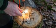 Learn Firelighting Skills with Green Man Survival in the Lake District, Cumbria